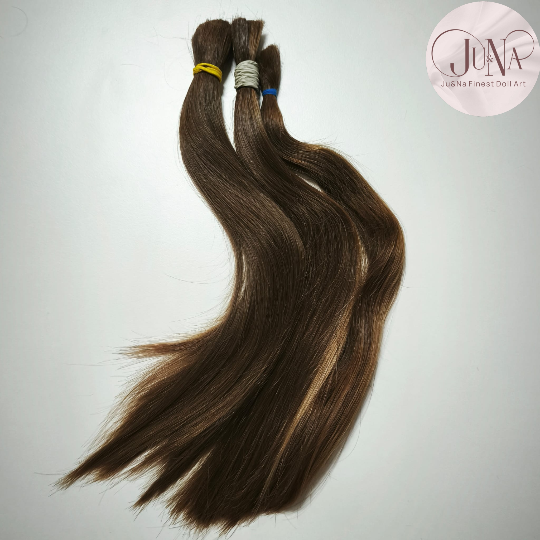 Human Hair Light Brown 30cm 52g