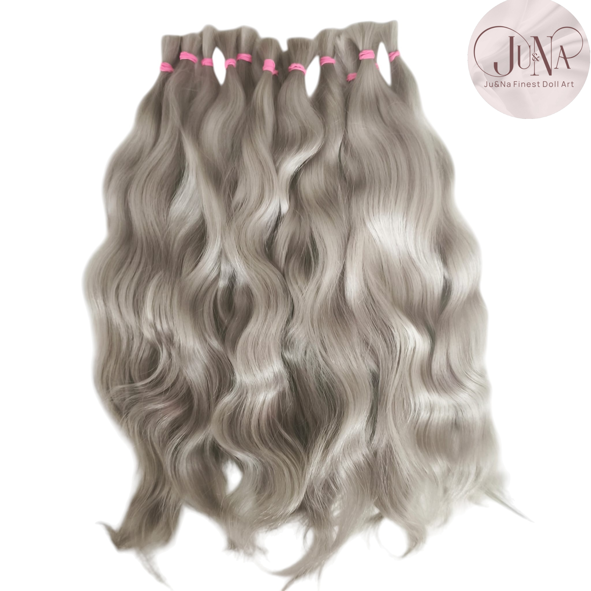 Platinum Blonde wavy 23 cm
